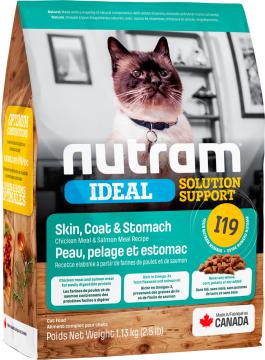 Изображение 1 - Nutram I19 Ideal Solution Support Sensetive Coat, Skin, Stomach Cat