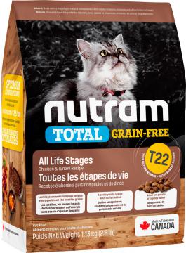 Изображение 1 - Nutram T22 Total Grain-Free з індичкою, куркою і качкою