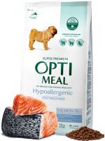 Optimeal Medium & Maxi Adult Dog Hypoallergenic гипоаллергенный корм с лососем
