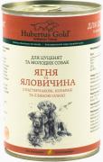 Hubertus Gold для цуценят з яловичиною і ягням