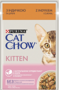 Cat Chow Kitten з індичкою і кабачками в желе