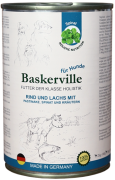Baskerville Dog Лосось і яловичина з пастернаком, шпинатом і зеленню