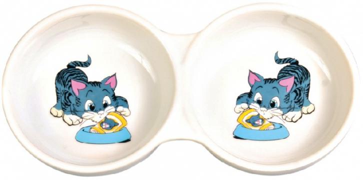Изображение 1 - Trixie Double Bowl миска керамічна подвійна