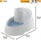 Ferplast Vega sanitized Поїлка для кішок та дрібних собак