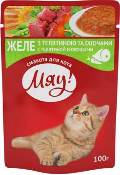 Изображение 1 - Мяу! Телятина і овочі в желе пауч