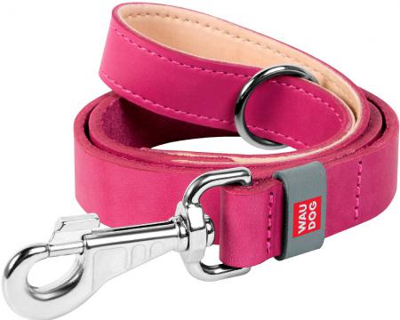 Изображение 1 - Collar WauDog Classic Шкіряний повідець рожевий