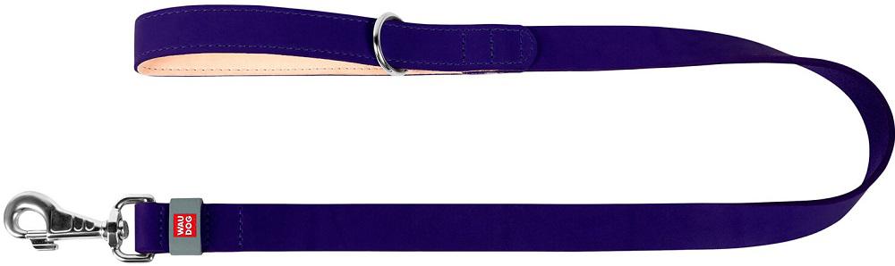 Изображение 2 - Collar WauDog Classic Шкіряний повідець фіолетовий