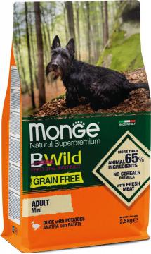 Изображение 1 - Monge BWild Grain Free Mini Adult з качкою