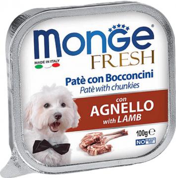 Изображение 1 - Monge Dog Fresh з м'ясом ягняти в паштеті