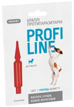 Изображение 2 - Природа Provet Profiline Краплі від бліх та кліщів для собак вагою до 4х кг