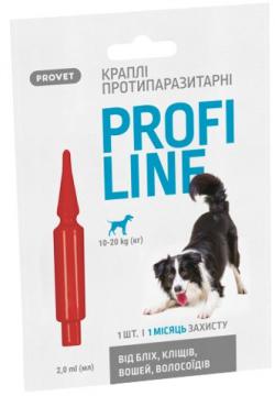 Изображение 2 - Природа Provet Profiline Краплі від бліх та кліщів для собак вагою від 10 до 20 кг