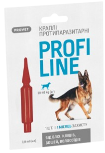 Изображение 2 - Природа Provet Profiline Краплі від бліх та кліщів для собак вагою від 20до 40кг