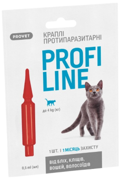 Изображение 2 - Природа Provet Profiline Краплі від бліх та кліщів для котів вагою до 4х кг