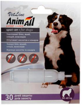 Изображение 1 - AnimAll VetLine Спот-он краплі для собак від 30кг до 40кг