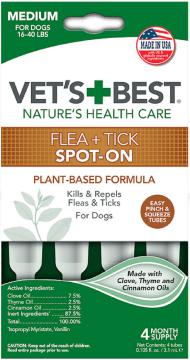 Изображение 1 - Vet's Best Flea&Tick Spot On Краплі для собак від 7 до 18 кг