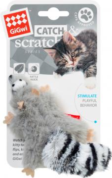 Изображение 2 - GiGwi Catch & Scratch Іграшка для котів єнот