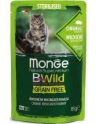 Monge BWild Grain Free Sterilised з м'ясом кабана та овочами в соусі