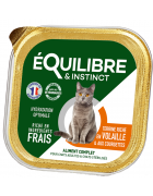 Equilibre & Instinct Паштет для дорослих і стерилізованих котів із м'ясом птиці та кабачком