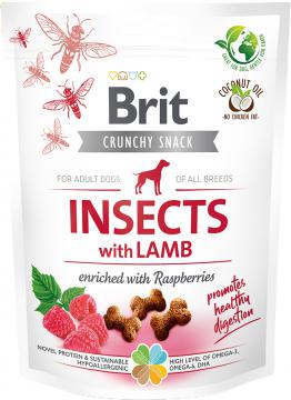 Изображение 1 - Brit Care Dog Crunchy Cracker Insects Ягня з малиною