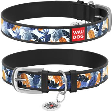 Изображение 1 - Collar WauDog Design Джунглі з qr паспортом чорний