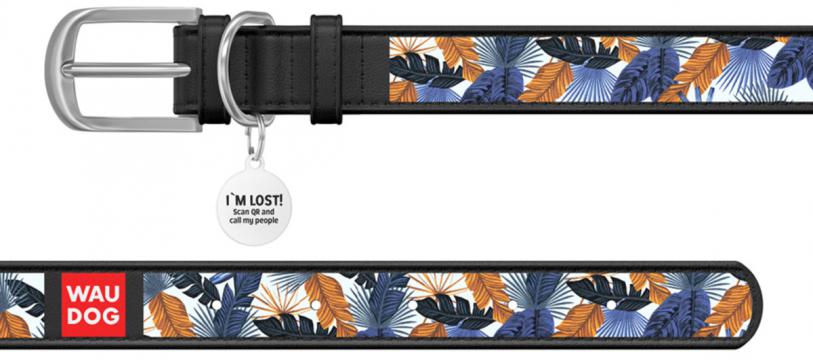 Изображение 2 - Collar WauDog Design Джунглі з qr паспортом чорний
