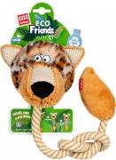 GiGwi Eco friendz Леопард із пищалкою