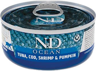 Изображение 1 - Farmina N&D Ocean GF Adult Tuna, Cod, Shrimp & Pumpkin