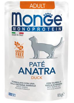 Изображение 1 - Monge Cat Monoprotein Pate Adult паштет з качкою