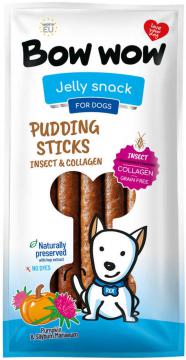 Изображение 1 - Bow Wow Jelly Snack Pudding sticks з білком комах