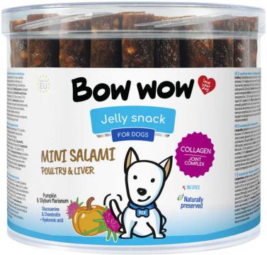 Изображение 1 - Bow Wow Jelly Snack Mini salami з птахом та печінкою