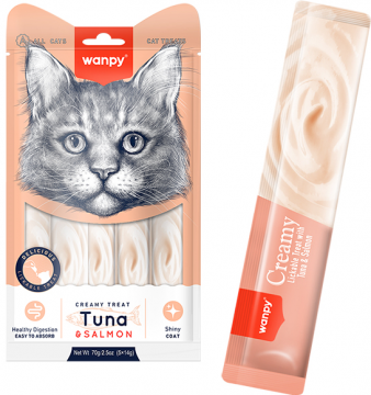 Изображение 1 - Wanpy Cat Creamy Lickable Treats Tuna & Salmon