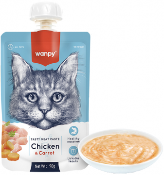 Изображение 1 - Wanpy Cat Chicken & Carrot крем-пюре