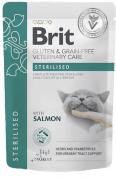 Brit Veterinary Diet Cat GF Sterilized пауч з лососем