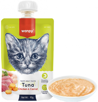 Изображение 1 - Wanpy Cat Tuna Chicken & Carrot крем-пюре