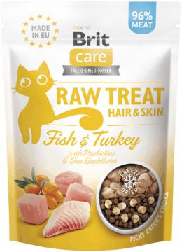 Изображение 1 - Brit Raw Treat Cat Hair & Skin Індичка з лососем
