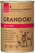 Grandorf Beef & Turkey Adult вологий корм