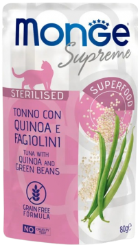 Изображение 1 - Monge Supreme Sterilised Тунець з кіноа та зеленою квасолею