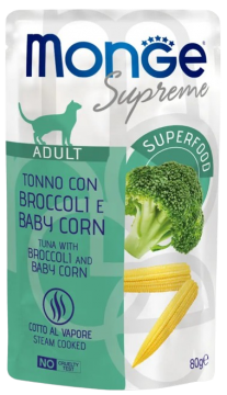 Изображение 1 - Monge Supreme Тунець з брокколі та кукурудзою