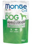 Monge Dog Grill Bocconcini Желе з бараниною та овочами