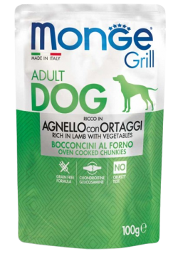 Изображение 1 - Monge Dog Grill Bocconcini Желе з бараниною та овочами