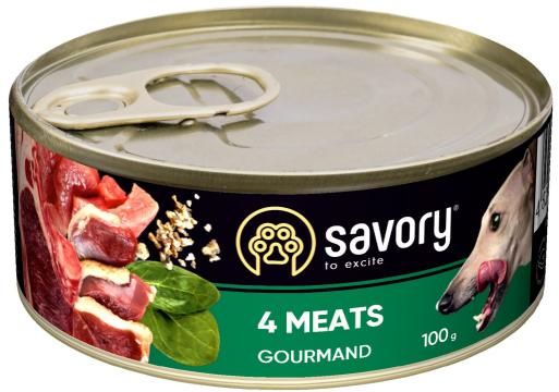 Изображение 2 - Savory Dog Gourmand 4 meats pate