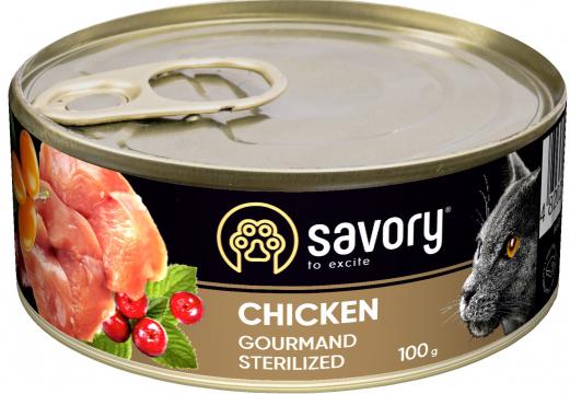 Изображение 2 - Savory Cat Sterilised Chicken pate
