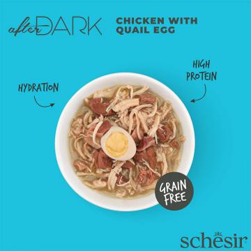 Изображение 2 - Schesir Cat After Dark  курка з перепелиним яйцем в бульйоні