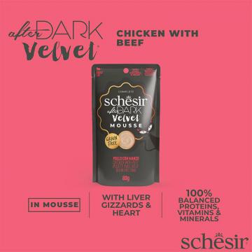 Изображение 3 - Schesir Cat After Dark курка з яловичиною мус ,пауч 