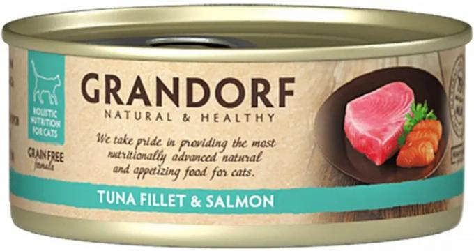 Изображение 1 - Grandorf Cat Tuna Fillet and Salmon Вологий корм
