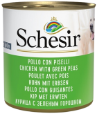 Schesir Dog Курка з зеленим горошком в желе