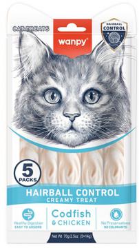 Изображение 1 - Wanpy Cat Functional Creamy Lickable Treat Hairball Control
