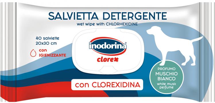 Изображение 1 - Inodorina Clorex вологі серветки з мускусом 