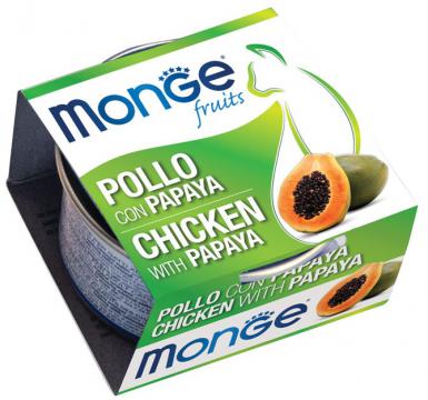 Изображение 1 - Monge Cat Fruits Шматочки курки з папаєю