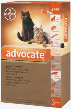 Изображение 2 - Bayer Advocate для кішок до 4 кг